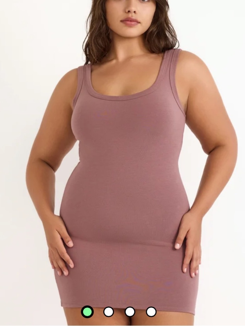 Organic Basics Rose Wood Flex Mini Dress